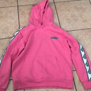 Pony Pink Hoodie with Green Details